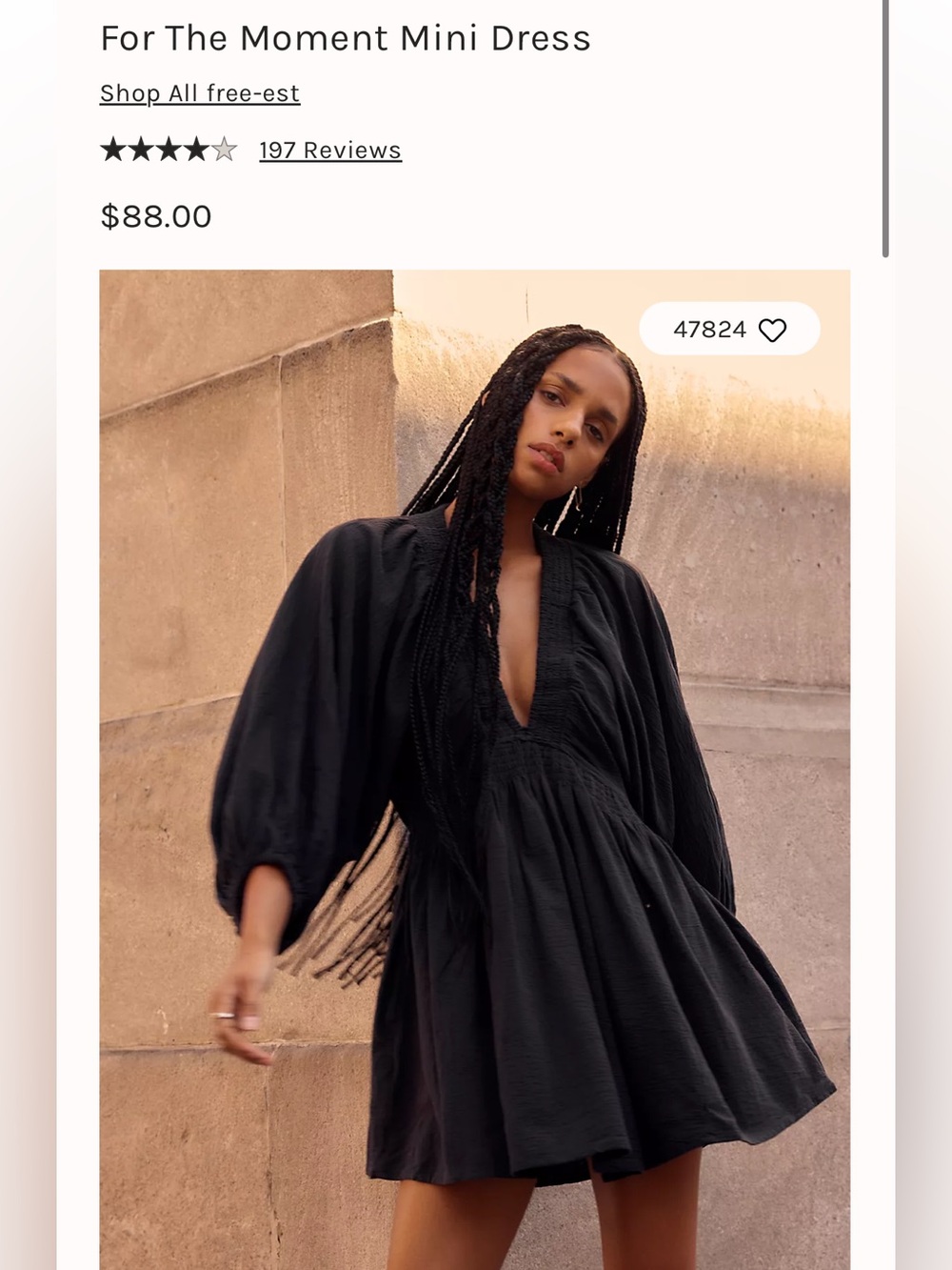 Free People For the Moment Mini Dress